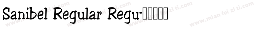 Sanibel Regular Regu字体转换